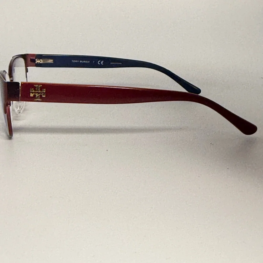 Tory Burch TY1051 3195 Burgundy Blue Eyeglasses Frames 52-16-135 Womens